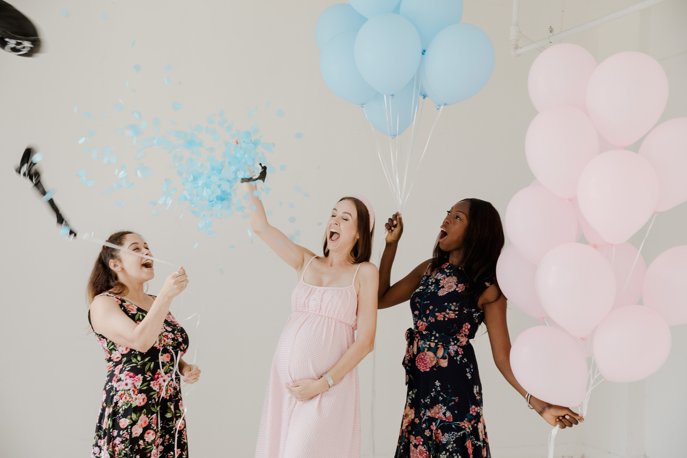 Women Celebrating Baby Shower